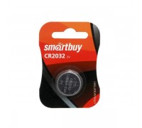 Батарейка литиевая Smartbuy CR2032 BL1 цена за 1 шт (12/720) (SBBL-2032-1B)