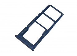 Держатель SIM для Samsung A125F Galaxy A12 (синий)