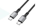 Кабель USB Type-C - USB Type-C BOROFONE BX83, PD60W (черный) 1м силиконовый