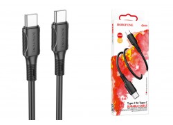 Кабель USB Type-C - USB Type-C BOROFONE BX80, PD60W (белый) 1м