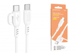 Кабель USB Type-C - USB Type-C BOROFONE BX91, PD60W (белый) 1м