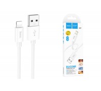 Кабель USB - Lightning HOCO X87, 2,4A (белый) 1м (силиконовый)