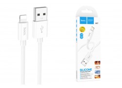 Кабель USB - Lightning HOCO X87, 2,4A (белый) 1м (силиконовый)