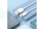 Кабель USB - Lightning HOCO X87, 2,4A (белый) 1м (силиконовый)