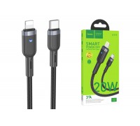 Кабель USB Type-C - Lightning HOCO U117, 3A PD20W (черный) 1м 