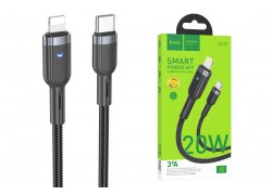 Кабель USB Type-C - Lightning HOCO U117, 3A PD20W (черный) 1м 