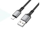 Кабель USB - Lightning BOROFONE BX83 2,4A (черный) 1м (силиконовый)