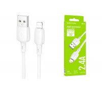 Кабель USB - Lightning BOROFONE BX93 2,4A (белый) 1м 