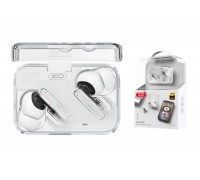 Наушники вакуумные беспроводные XO G21 Crystal Translucent Dual-Mic ANC+ENC Noise Cancelling TWS White