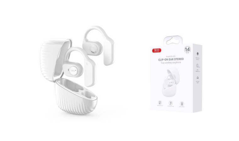 Наушники вакуумные беспроводные XO G20 Fencer Earclip Long Range TWS White Наушники вакуумные беспроводные XO G20 Fencer Earclip Long Range TWS White