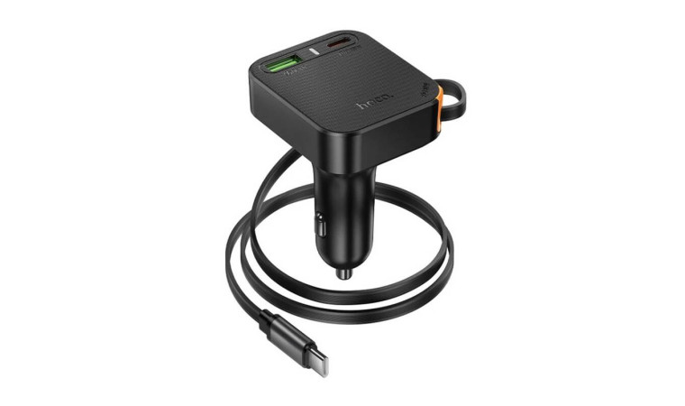 Автомобильное зарядное устройство BOROFONE NZ18 Guardian PD65W (USB - Type-C) с выдвижным кабелем Type-C (черный) Автомобильное зарядное устройство BOROFONE NZ18 Guardian PD65W (USB - Type-C) с выдвижным кабелем Type-C (черный)
