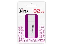 Флешка USB 2.0 Mirex LINE WHITE 32GB (ecopack)
