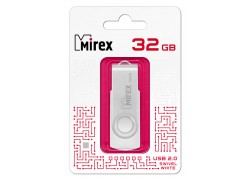 USB флэш-накопитель  32 ГБ  Mirex SWIVEL WHITE 32GB  (ecopack)