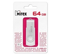 Флешка USB 2.0 Mirex SWIVEL WHITE 64GB (ecopack)