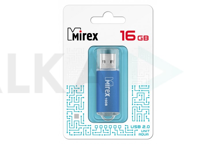 Флешка USB 2.0 Mirex UNIT AQUA 16GB (ecopack)