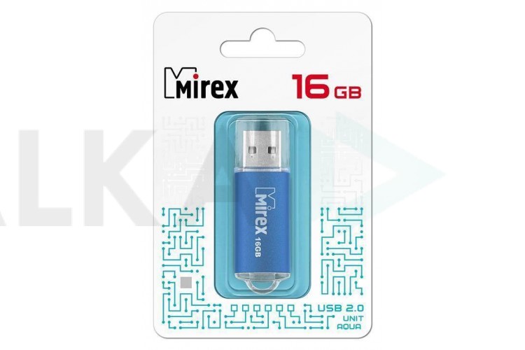 Флешка USB 2.0 Mirex UNIT AQUA 16GB (ecopack)