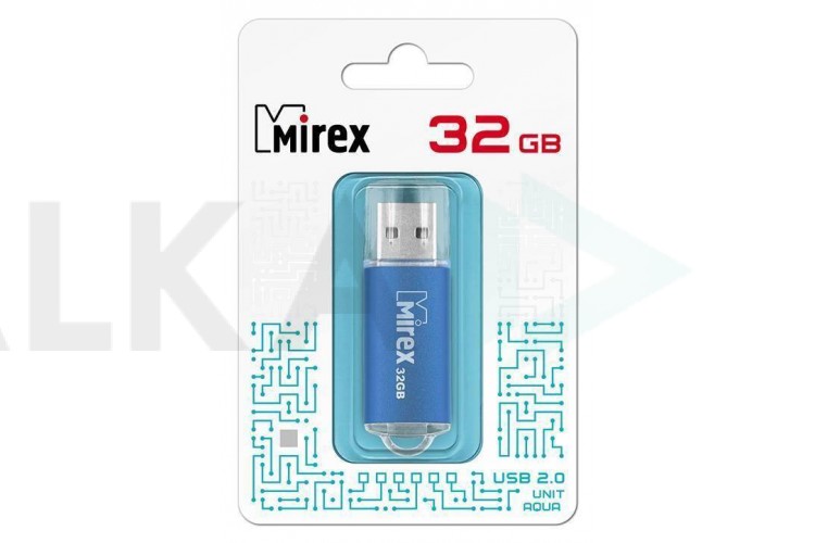 Флешка USB 2.0 Mirex UNIT AQUA 32GB (ecopack)