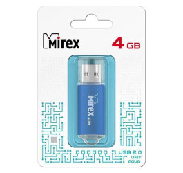 Флешка USB 2.0 Mirex UNIT AQUA 4GB (ecopack)