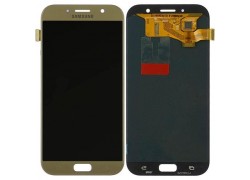 Дисплей для Samsung A720F Galaxy A7 (2017) в сборе с тачскрином (золото), OLED