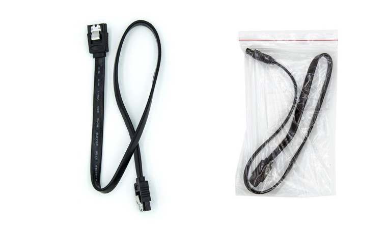 Кабель SATA 3.0 (папа - папа) 40 см с фиксатором (черный) Кабель SATA 3.0 (папа - папа) 40 см с фиксатором (черный)