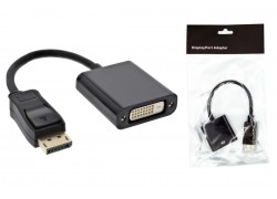 Конвертер переходник DisplayPort (папа) - DVI-I (мама)