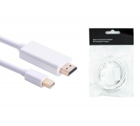 Кабель DisplayPort miniDP (папа) - HDMI (папа) 3 м белый (V1.4)