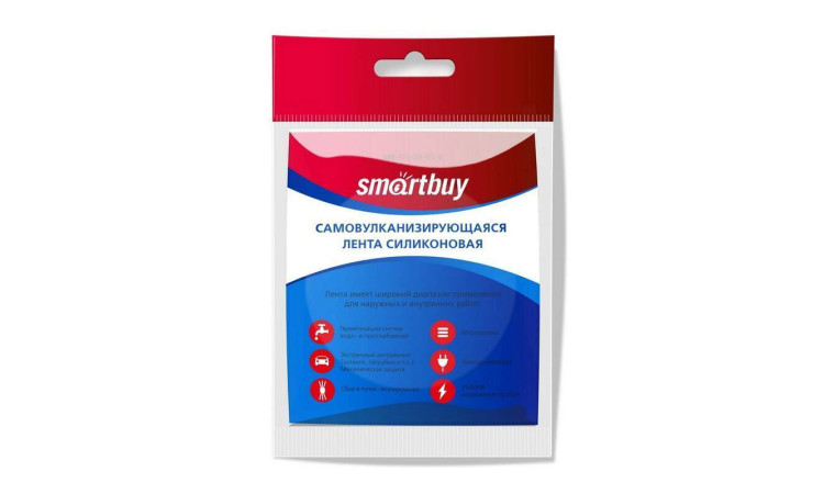 Самовулканизирующаяся лента Smartbuy,0,5x25мм, силиконовая, 3 метра, черная (SBE-SFT-25-03-b)