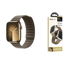 Ремешок для Apple Watch HOCO AS100 Тканый магнитный ремешок для часов iWatch AS100 (38/40/41 мм) серый