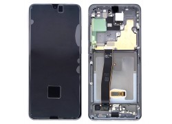 Дисплей для Samsung G988F Galaxy S20 Ultra Grey в сборе с тачскрином + рамка, 100%