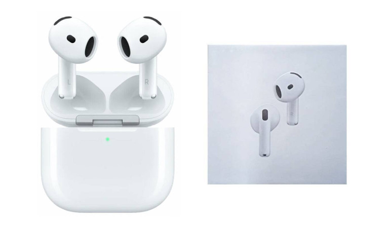 Наушники вакуумные беспроводные AirPods 4 (белые)