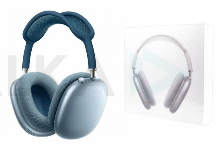 Наушники мониторные беспроводные AirPods Max USB-C в коробке Premium (copy orig.) (синие)