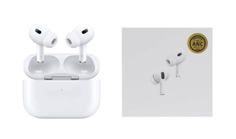 Наушники вакуумные беспроводные AirPods Pro 2 Lightning (белые) Наушники вакуумные беспроводные AirPods Pro 2 Lightning (белые)