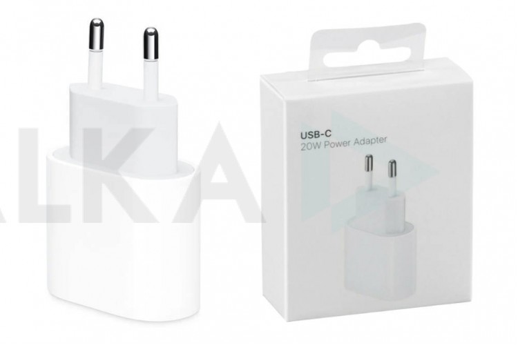 Сетевое зарядное устройство USB-C 20W для Apple iPhone (белый) (or.)
