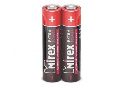 Батарейка солевая Mirex R03 / AAA 1,5V  цена за 2 шт (2/60/2400), shrink (23702-ER03-S2)