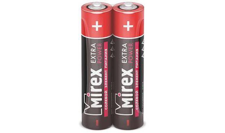 Батарейка солевая Mirex R03 / AAA 1,5V цена за 2 шт (2/60/2400), shrink (23702-ER03-S2) Батарейка солевая Mirex R03 / AAA 1,5V цена за 2 шт (2/60/2400), shrink (23702-ER03-S2)