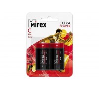 Батарейка солевая Mirex R14 / C 1,5V  цена за 2 шт (2/12/192), блистер (23702-ER14-E2)