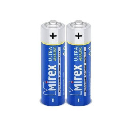 Батарейка алкалиновая Mirex LR6 / AA 1,5V  цена за 2 шт (2/40/720), shrink (23702-LR6-S2)