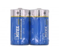 Батарейка алкалиновая Mirex LR14 / C 1,5V  цена за 2 шт (2/12/96), shrink (23702-LR14-S2)