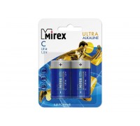 Батарейка алкалиновая Mirex LR14 / C 1,5V  цена за 2 шт (2/12/96), блистер (23702-LR14-E2)