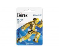Батарейка часовая Mirex AG11 / LR721 1,5V цена за блистер 6 шт (23702-LR721-E6)