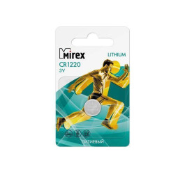 Батарейка литиевая Mirex CR1220 3V цена за 1 шт ecopack (23702-CR1220-E1)