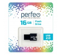 Флешка USB 2.0 Perfeo USB 16GB M01 Black