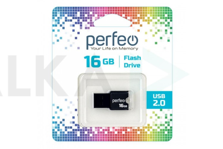 Флешка USB 2.0 Perfeo USB 16GB M01 Black