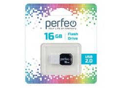 Флешка USB 2.0 Perfeo USB 16GB M02 White