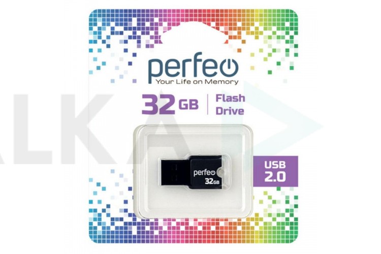 Флешка USB 2.0 Perfeo USB 32GB M01 Black