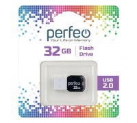 Флешка USB 2.0 Perfeo USB 32GB M02 White