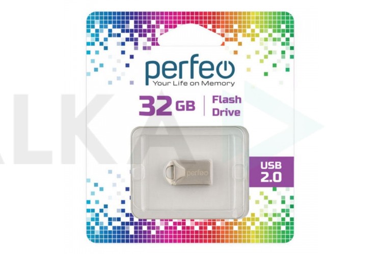 Флешка USB 2.0 Perfeo USB 32GB M10 Metal Series