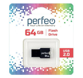Флешка USB 2.0 Perfeo USB 64GB M01 Black