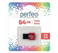 Флешка USB 2.0 Perfeo USB 64GB M02 Black