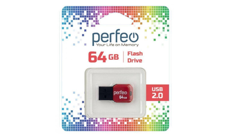 Флешка USB 2.0 Perfeo USB 64GB M02 Black Флешка USB 2.0 Perfeo USB 64GB M02 Black